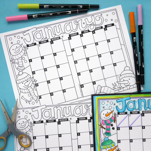 January 2025 bullet journal