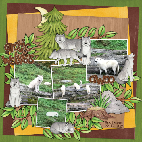 Parc Omega Arctic Wolves