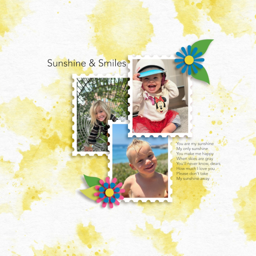 My First Digital Scrapbook pages, thanks to this great site!