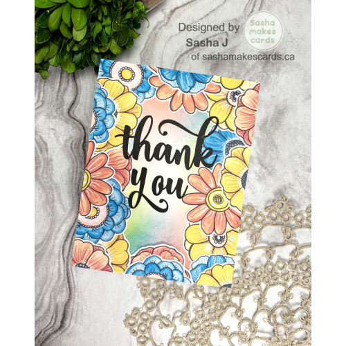 Floral Thank You Card