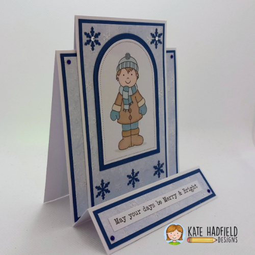 Winter Faux Stepper Card
