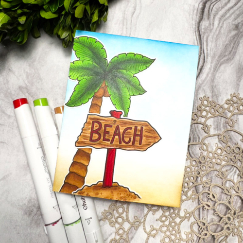 On The Beach Card