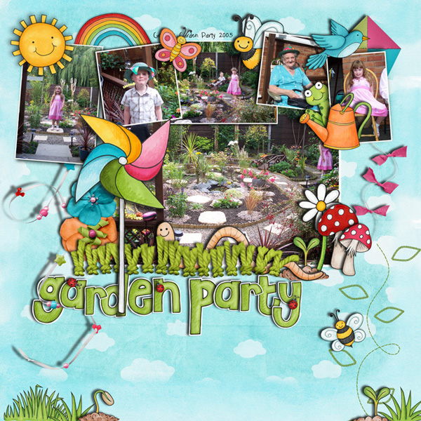 Spring scrapbook layout ideas | digital scrapbooking page by Suzy