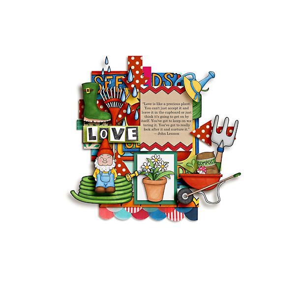 digital scrapbooking page | scrapbook layouts ideas | page by Beth
