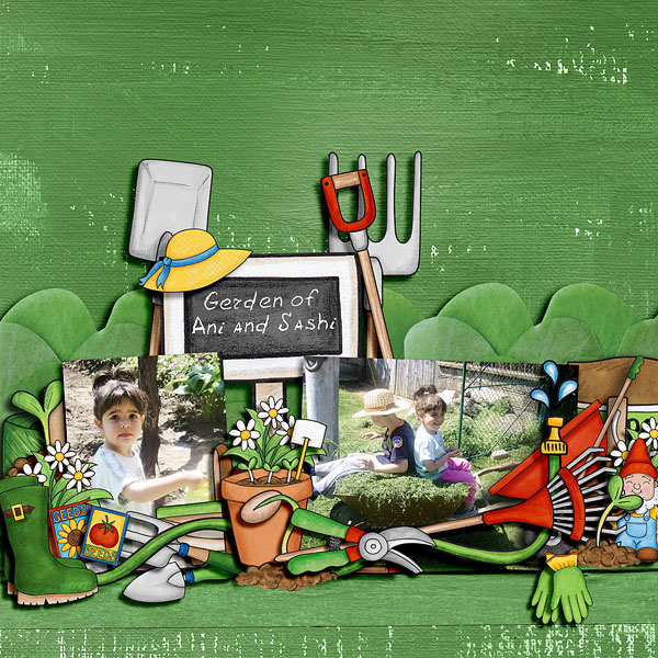 digital scrapbooking page | scrapbook layouts ideas | page by Iva