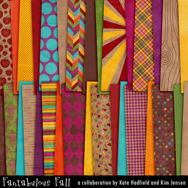 Fantabulous Fall collab papers