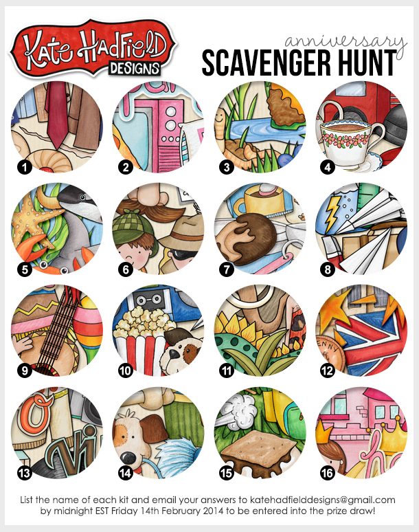 Kate Hadfield scavenger hunt