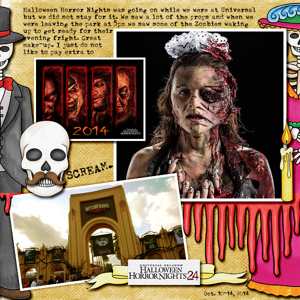 "Day of the Dead" CT layout by Christa | katehadfielddesigns.com