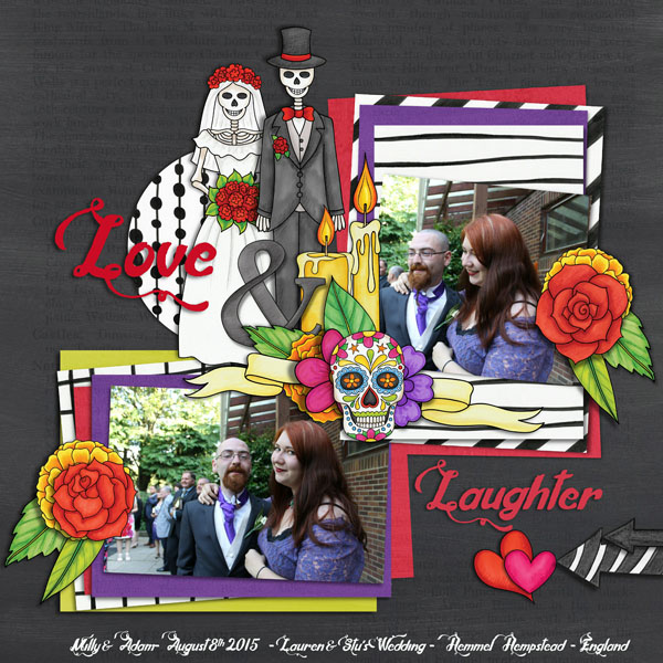 "Day of the Dead" CT layout by Cynthia | katehadfielddesigns.com
