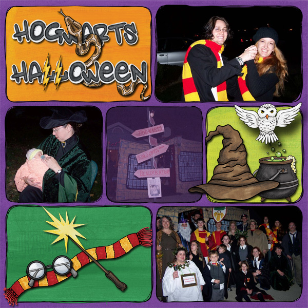 Kate Hadfield Designs design team "My favourite Halloween layout" by Jenni