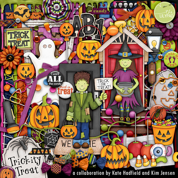 Trickity Treat collaboration kit by Kate Hadfield and Kim Jensen, exclusively at The Lilypad!