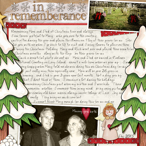 Kate Hadfield Designs "Snow Day" CT layout by Christa