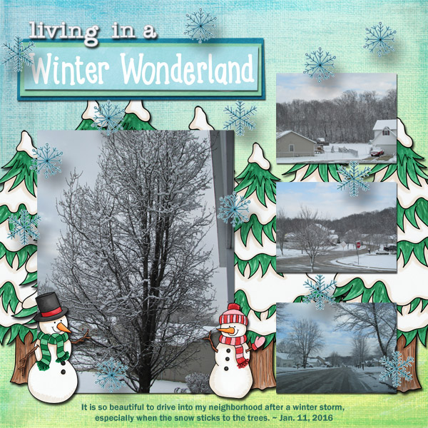Kate Hadfield Designs Creative Team winter favourites: layout by Jenni