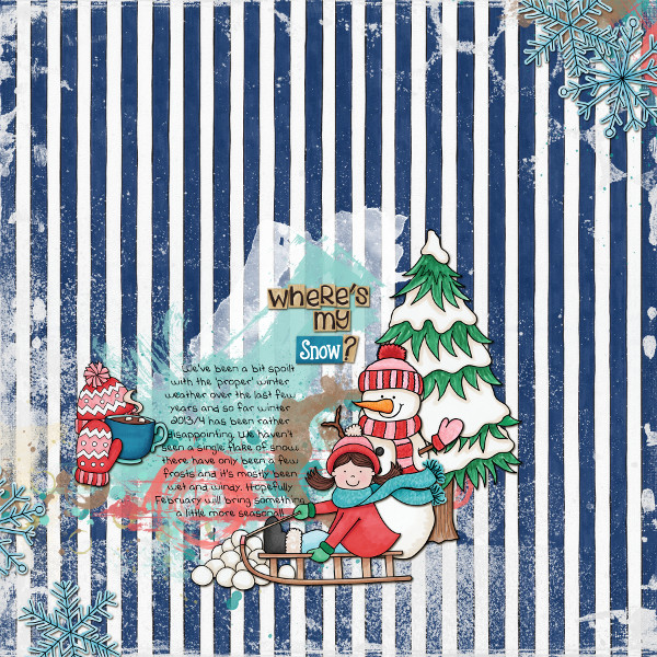 Kate Hadfield Designs Creative Team winter favourites: layout by Jude