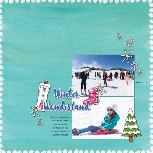 Kate Hadfield Designs "Snow Day" CT layout by Jude