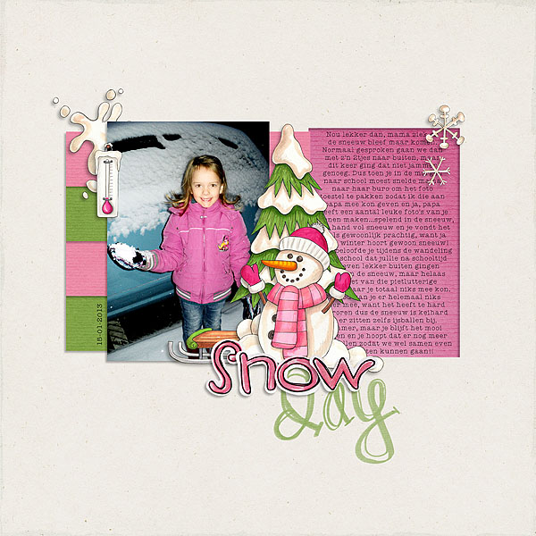Kate Hadfield Designs Creative Team winter favourites: layout by Natascha