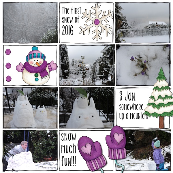 Kate Hadfield Designs Creative Team winter favourites: layout by Olga
