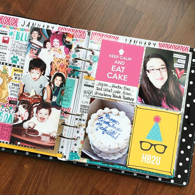 Decorated planner page by Michelle aka QuirkyHeart