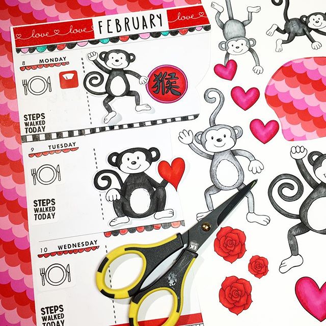 Decorated planner page by Michelle aka QuirkyHeart