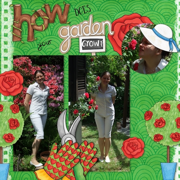 Kate Hadfield Designs creative team "Garden Grown" layout by Olga