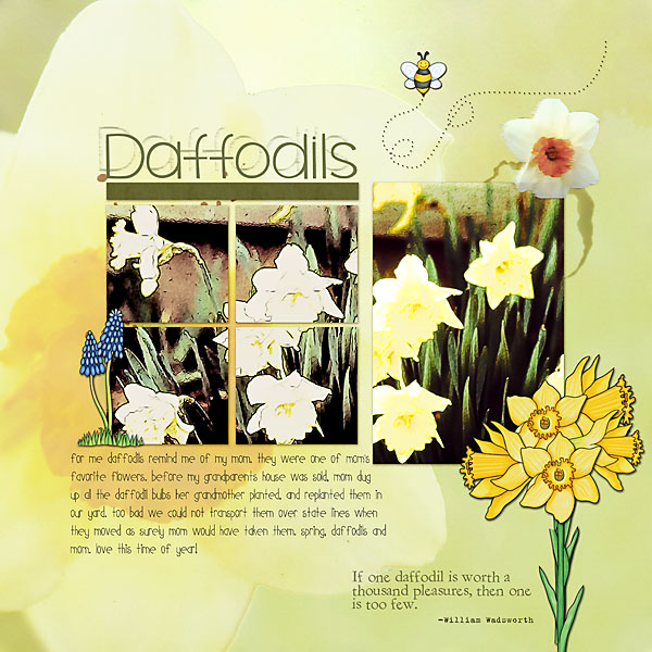 Kate Hadfield Designs Creative Team favourite spring project: layout by Christa