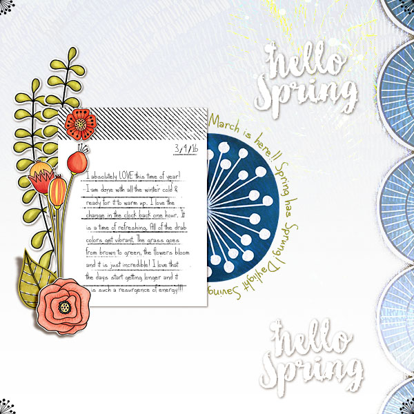 Kate Hadfield Designs Creative Team "Art Joodles: Mixed Bag #3" layout created by Christa