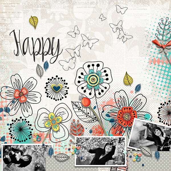 Kate Hadfield Designs Creative Team "Art Joodles: Mixed Bag #3" layout created by Eli