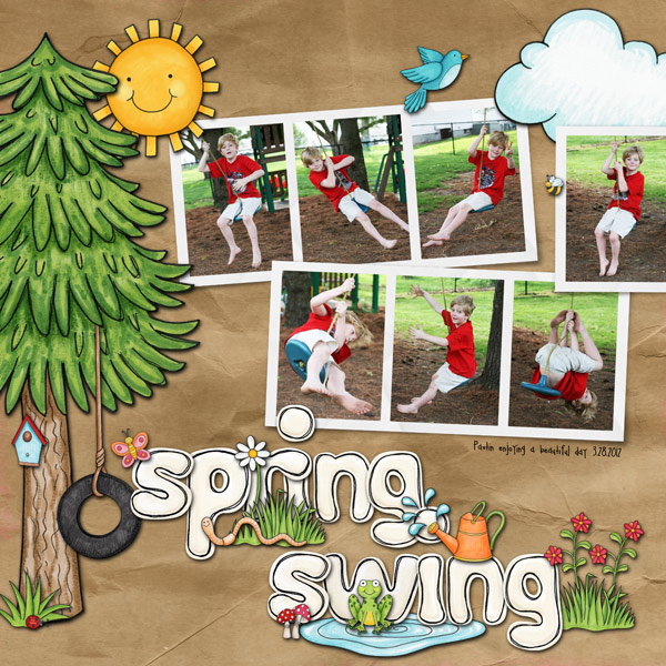 Kate Hadfield Designs Creative Team favourite spring project: layout by Keela