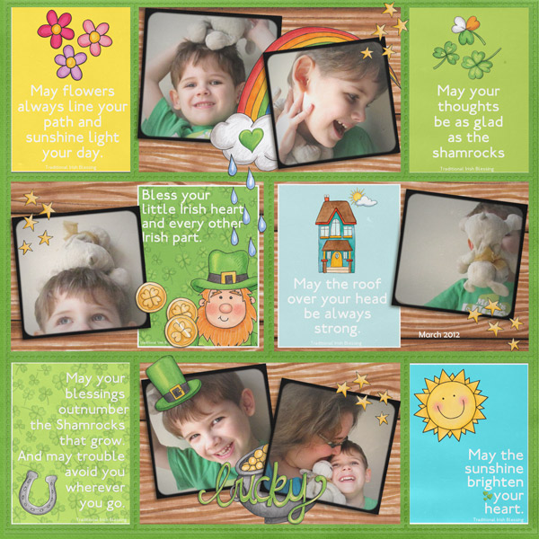 Kate Hadfield Designs Creative Team favourite spring project: layout by Rebecca