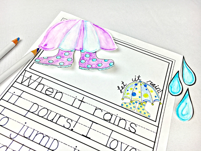 Spring Writing project by Male Kindergarten Teacher | Kate Hadfield Designs