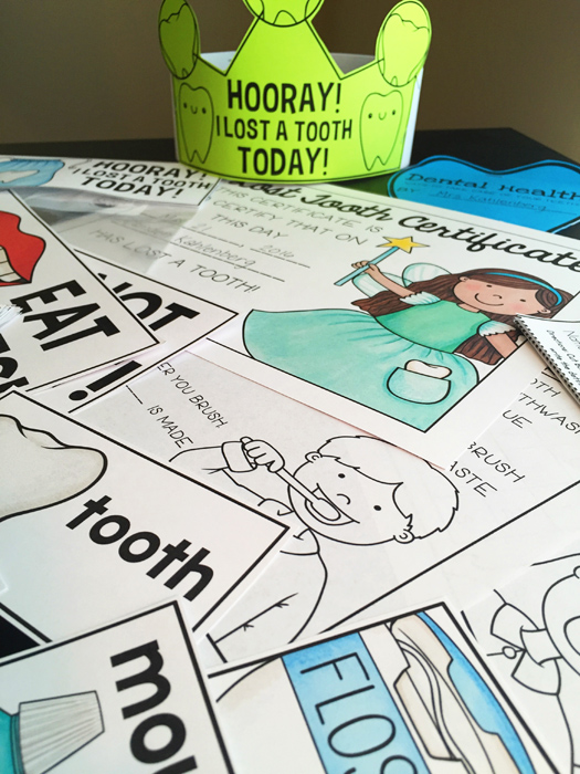 Tooth Fairy activities by Primary Punch | Kate Hadfield Designs