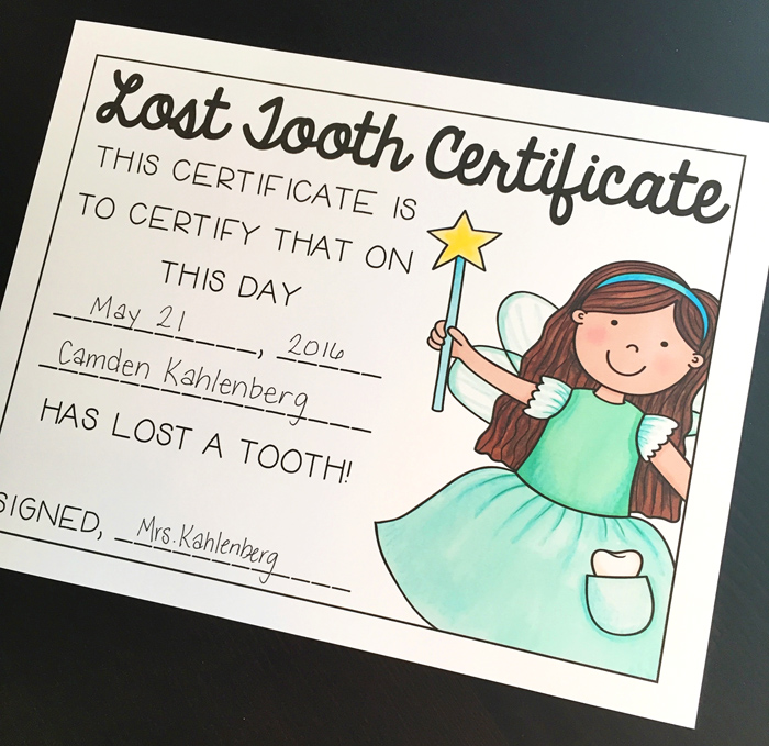 Tooth Fairy activities by Primary Punch | Kate Hadfield Designs