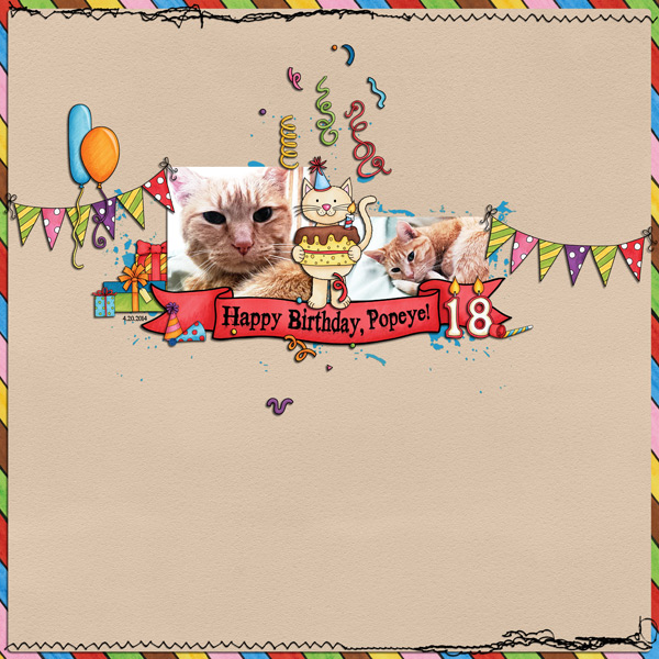 Kate Hadfield Designs Creative Team birthday favourites | Layout by Keela