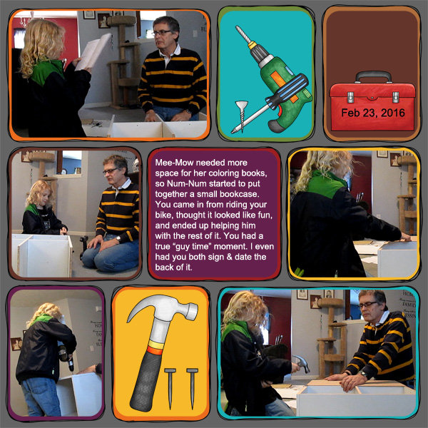 Kate Hadfield Designs Creative Team "Do It Yourself" | Digital scrapbook layout by Jenni