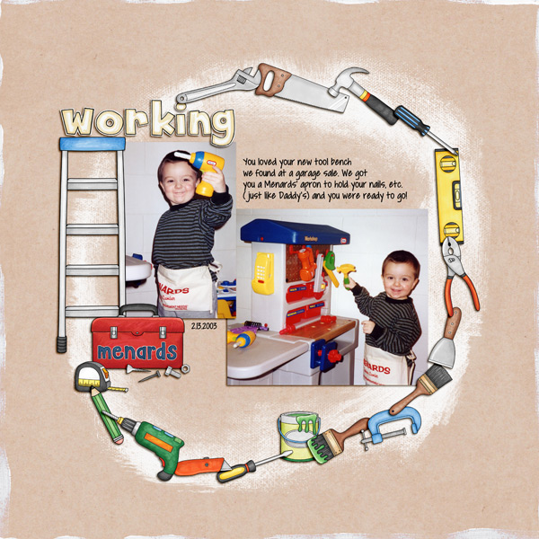 Kate Hadfield Designs Creative Team "Do It Yourself" | Digital scrapbook layout by Keela