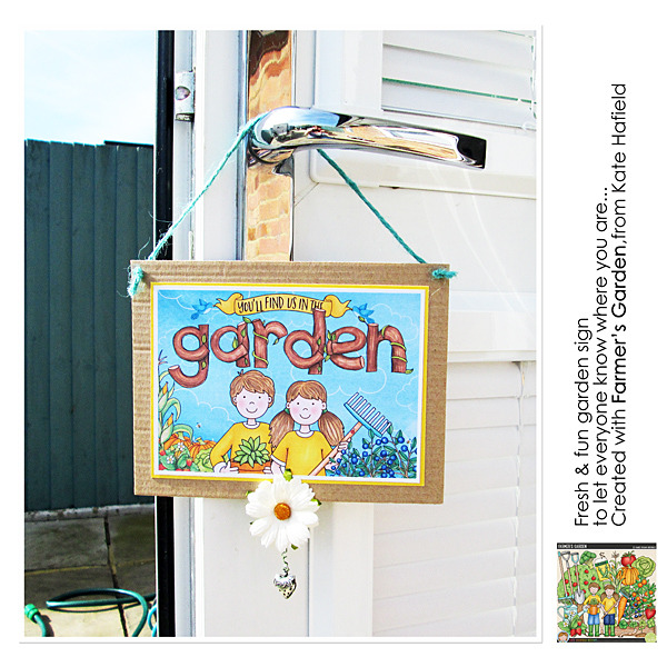 Kate Hadfield Designs Creative Team "Farmer's Garden" | Garden sign by Sara