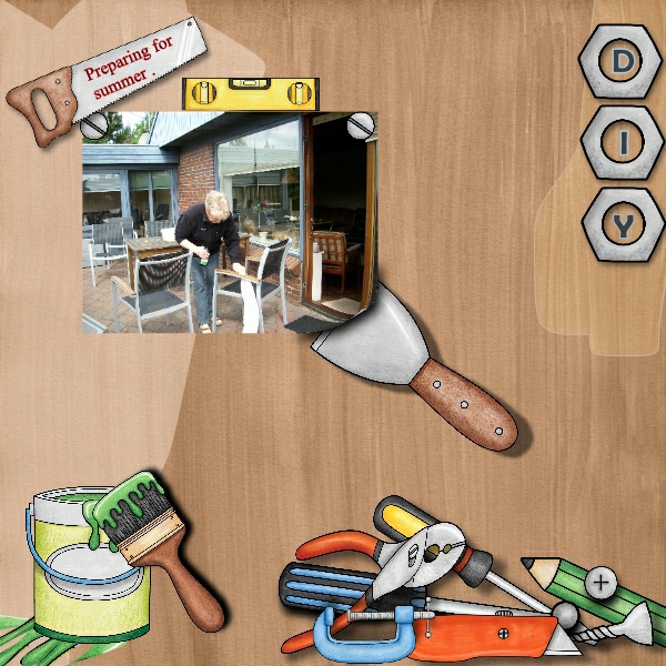 Kate Hadfield Designs Creative Team "Do It Yourself" | Digital scrapbook layout by Vivi