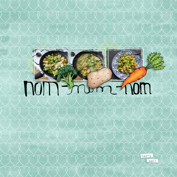 Kate Hadfield Designs Creative Team "Vegetable Patch" | Layout by Berniek