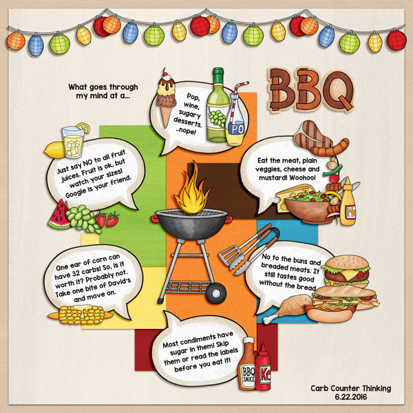 Summer BBQ digital scrabpbooking page | scrapbook layout ideas | Kate Hadfield Designs creative team layout by Keela