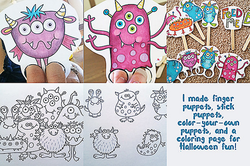Kate Hadfield Designs Creative Team inspiration: "Lil' Monsters" | Hybrid projects by Kristina