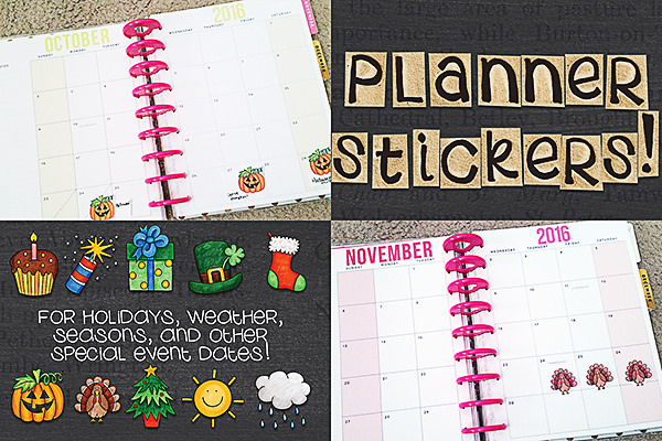Kate Hadfield Designs Creative Team inspiration: "Calendar Year" | Hybrid planner stickers by Kristina