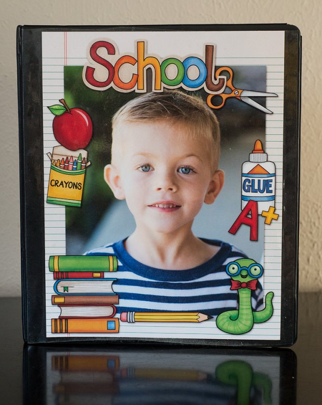 Gallery Standouts: school binder hybrid craft project by Stevie | hybrid craft ideas | Kate Hadfield Designs