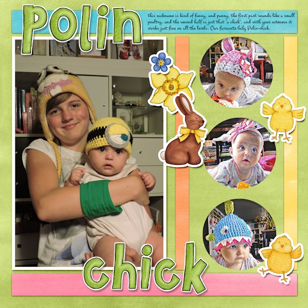 easter digital scrapbook page