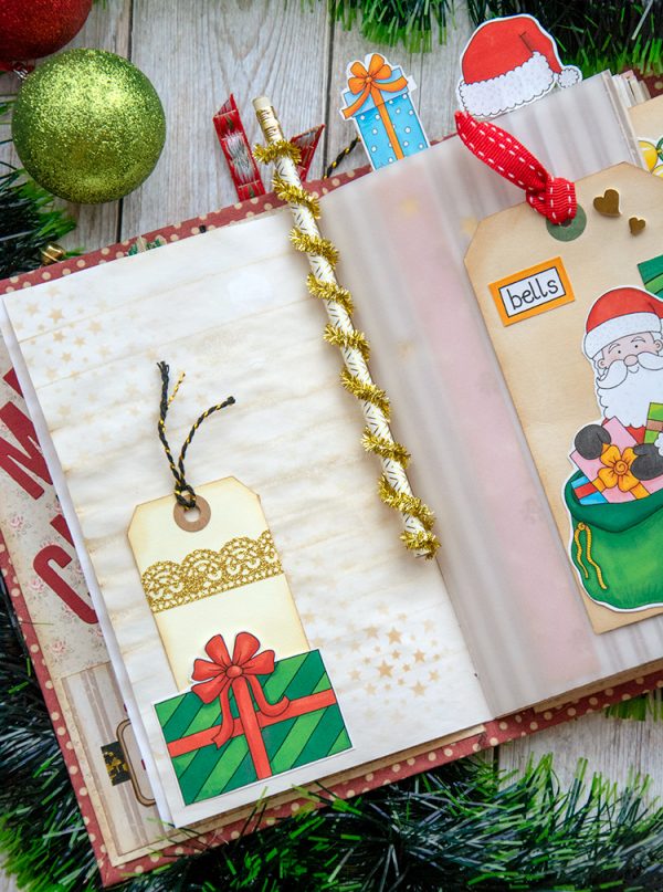 DIY Christmas Junk Journal - Kate Hadfield Designs